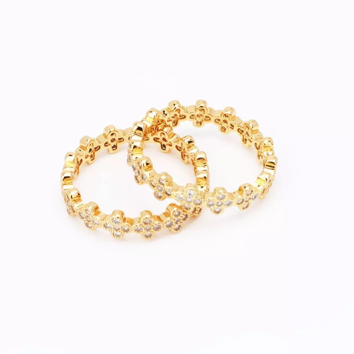 18K Gold-Plated Zircon Ring - SmileBen