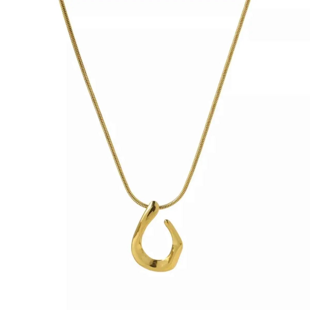 18K Gold - Plated Geometric Necklace - SmileBen