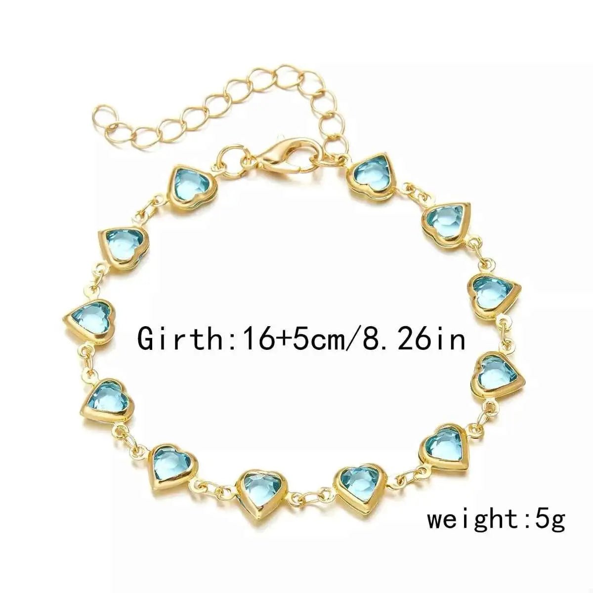 18K Gold - Plated Heart Bracelet - SmileBen