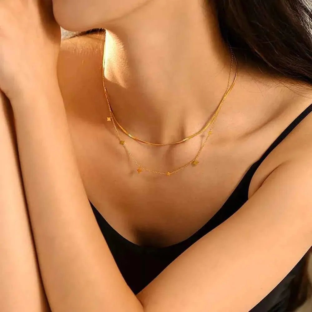 18K Gold - Plated Minimalist Necklace - SmileBen