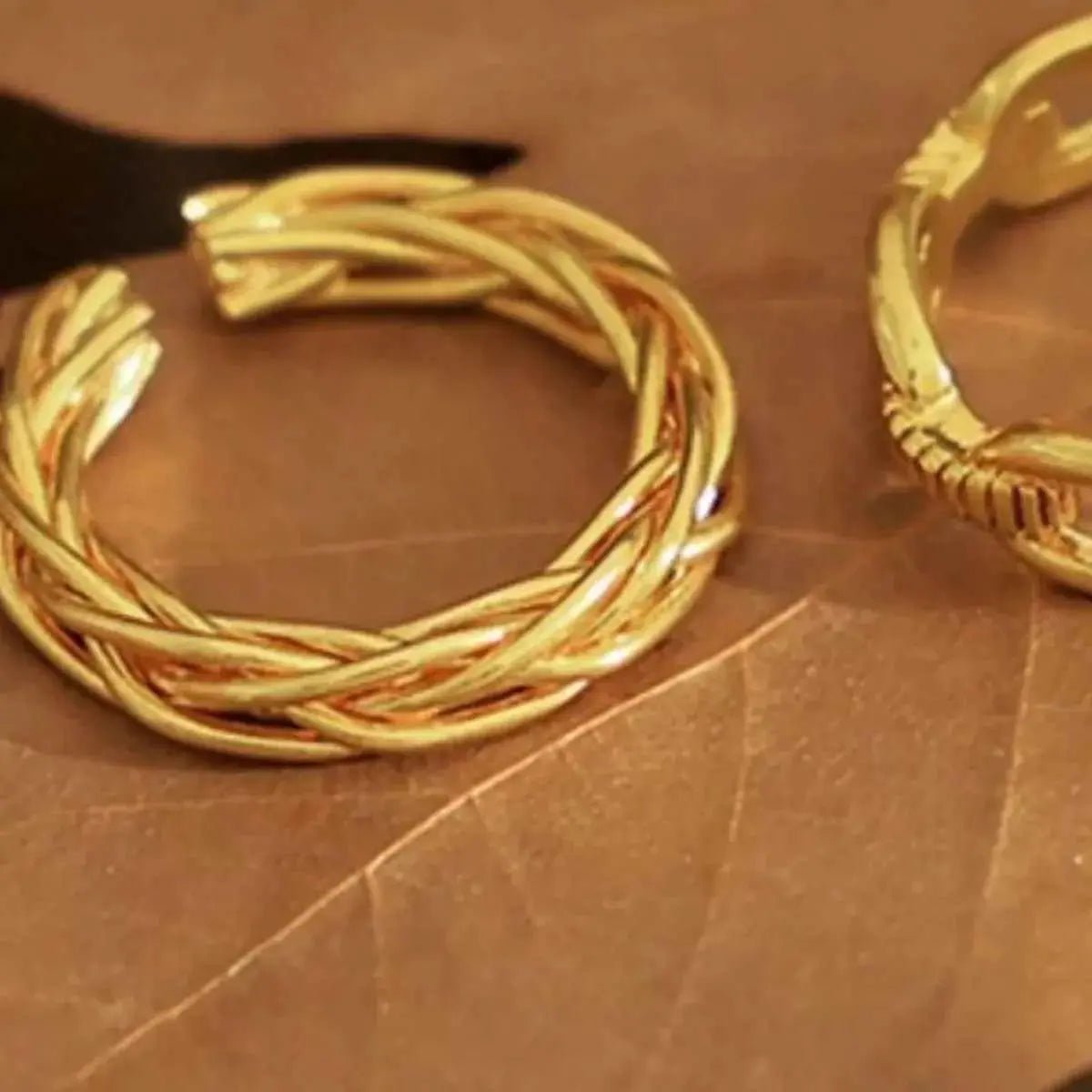 18K Gold - Plated Open Ring - SmileBen