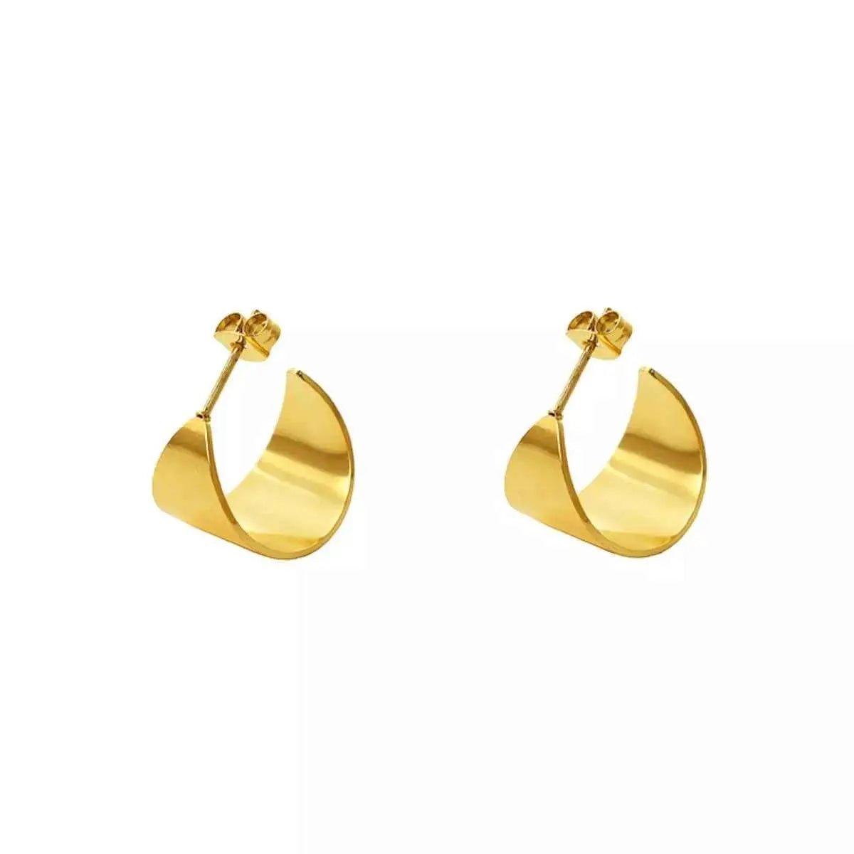 18K Gold - Plated Stud Earrings - SmileBen