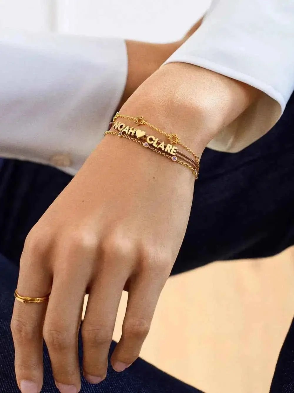 18K Gold - Plated Titanium Steel Bracelet - SmileBen