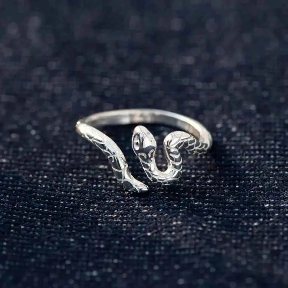 925 Sterling Silver Snake Ring - SmileBen