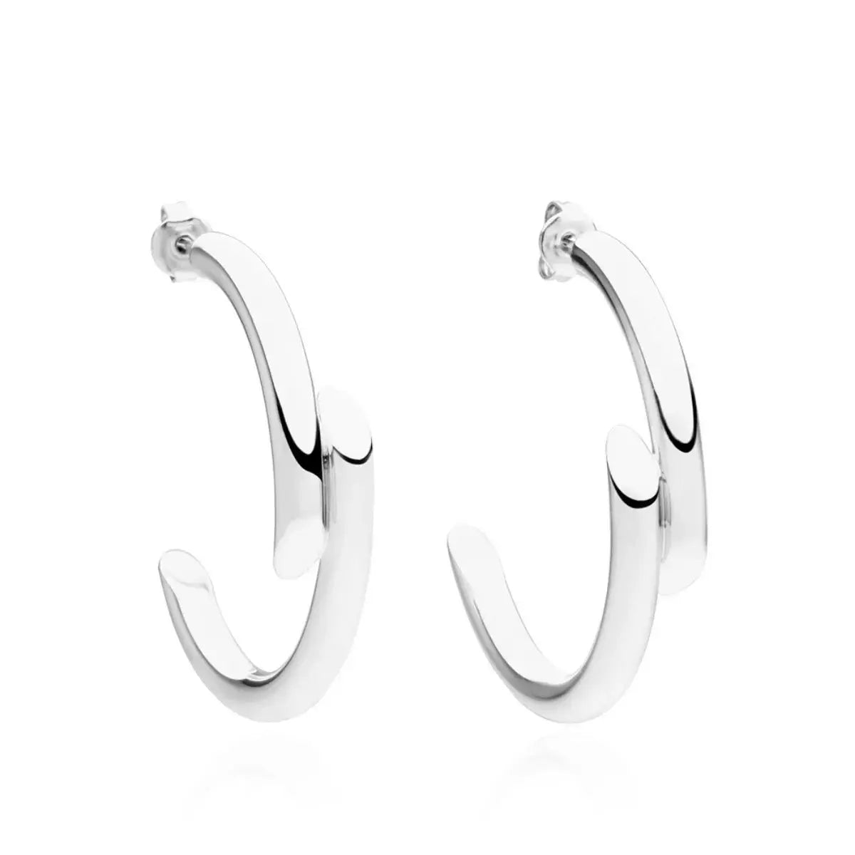 Chunky C-Hoop Earrings - SmileBen
