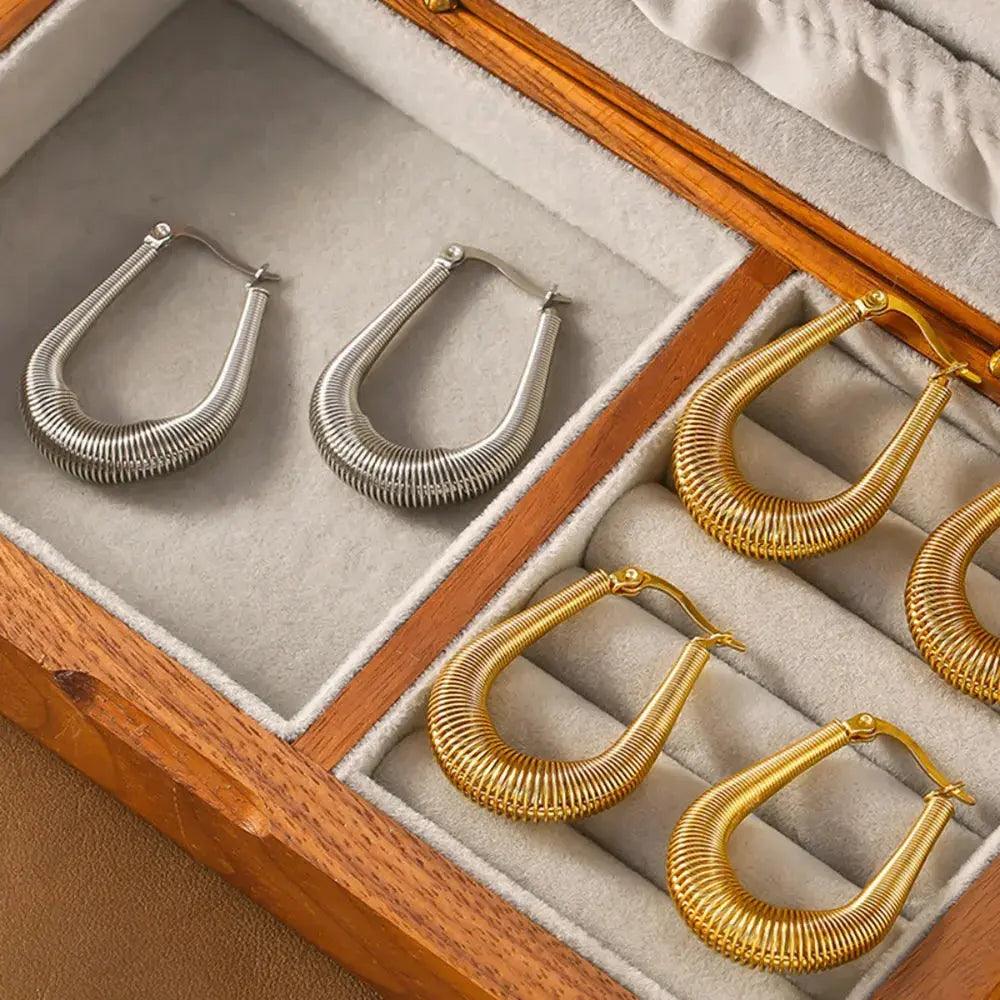 Titanium Steel U Shape Earrings - SmileBen
