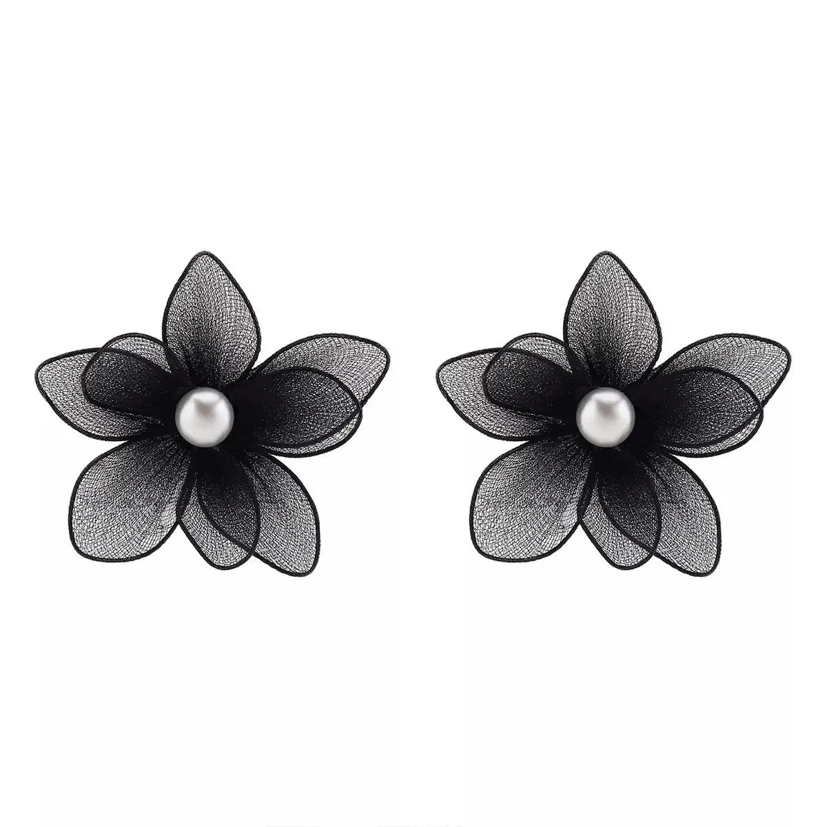 Flower Pearl Stud Earrings - SmileBen