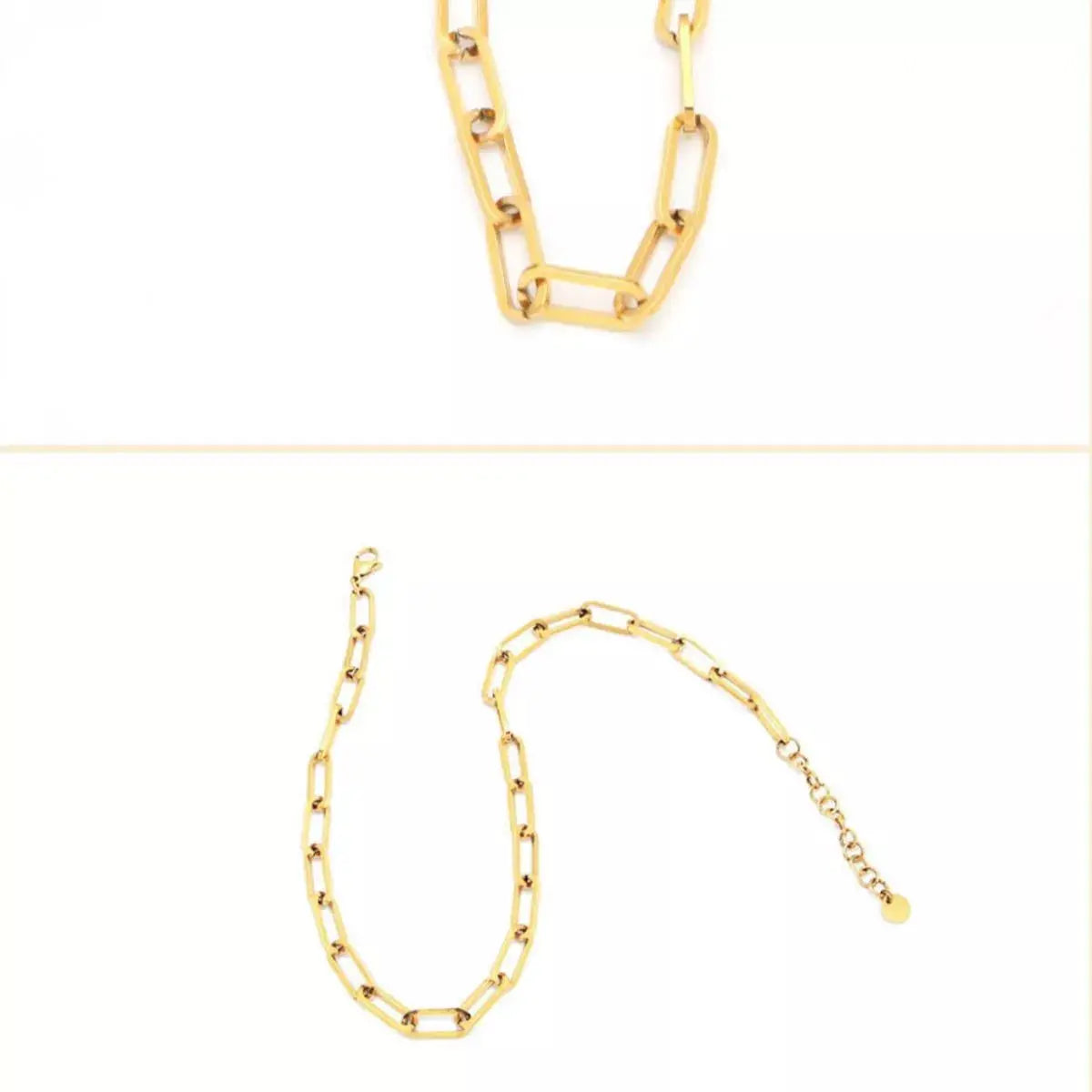 18K Gold-Plated Chain Necklace - SmileBen