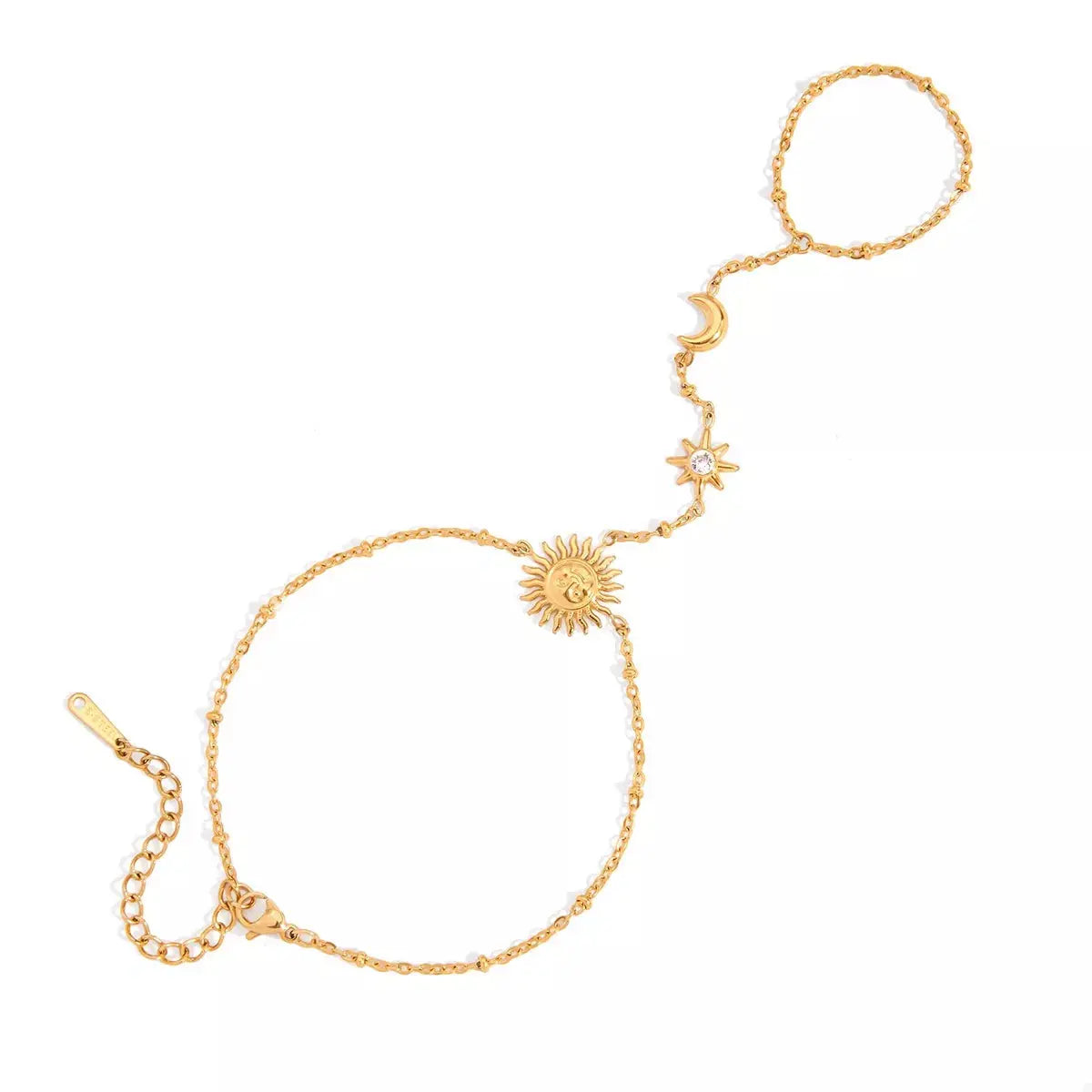 18K Gold-Plated Chain Sun Bracelet - SmileBen