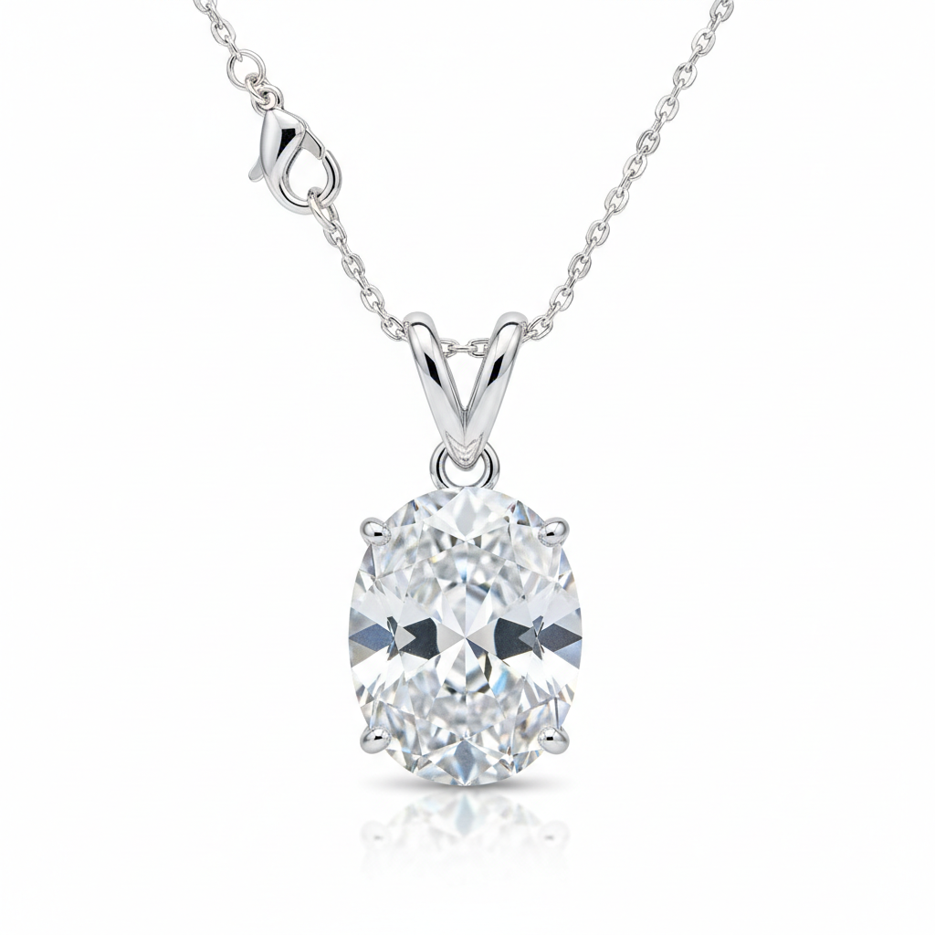 Moissanite Necklace Product Shot