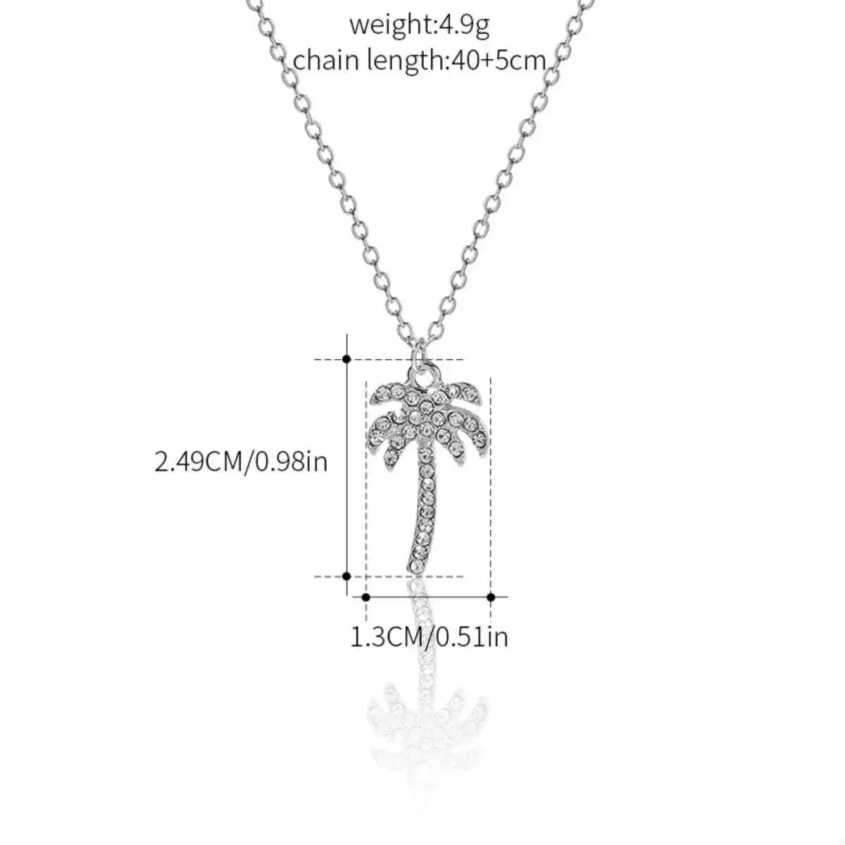 Palm Tree Pendant Necklace - SmileBen