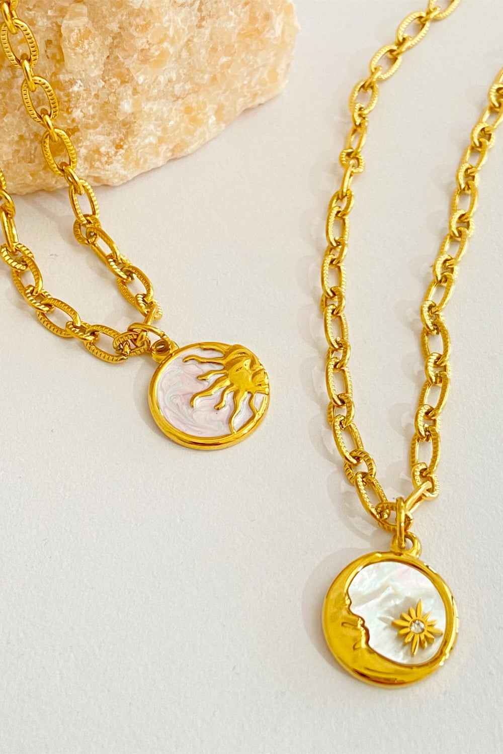 Round Pendant Stainless Steel Necklace - SmileBen