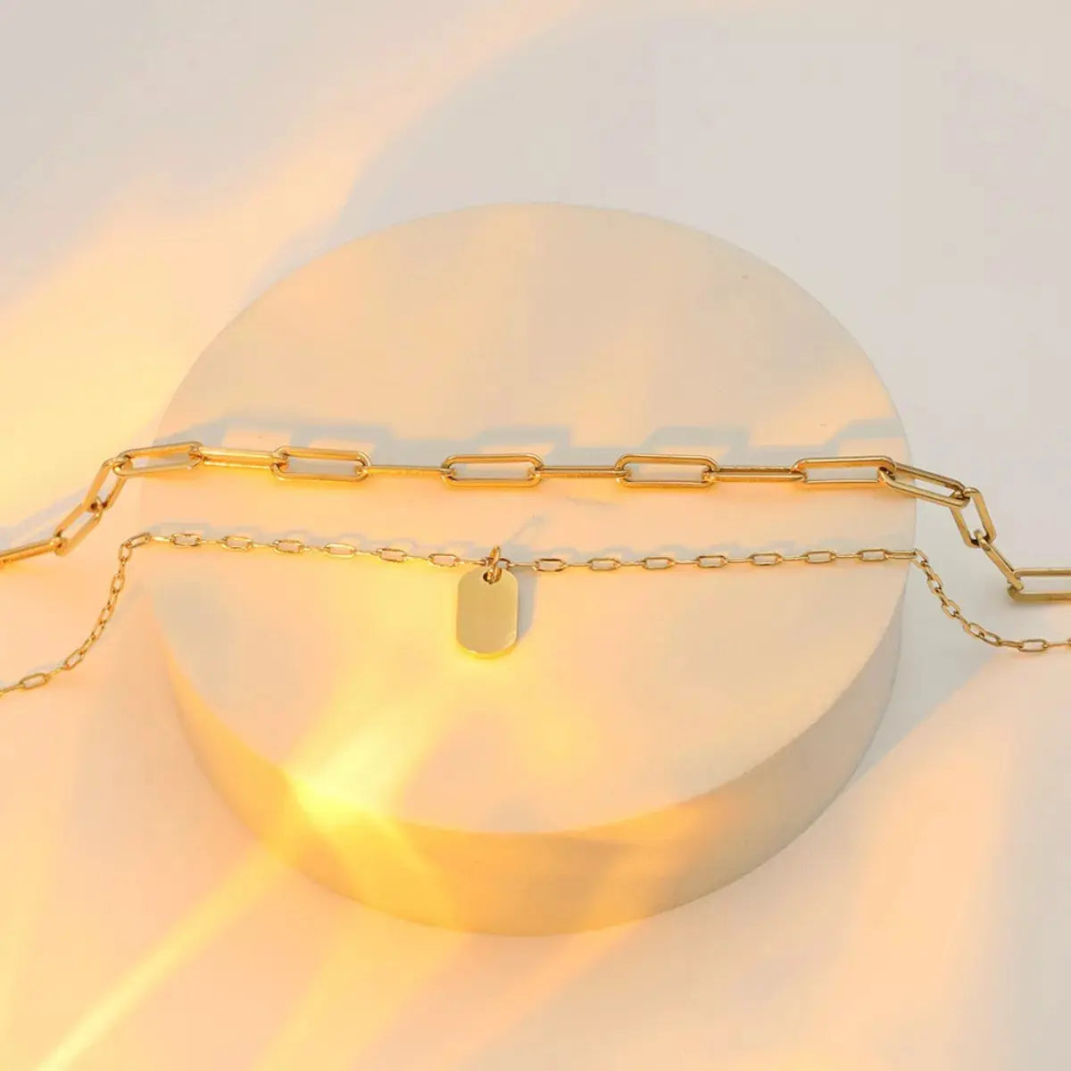 18K Gold-Plated Double Layered Necklace - SmileBen