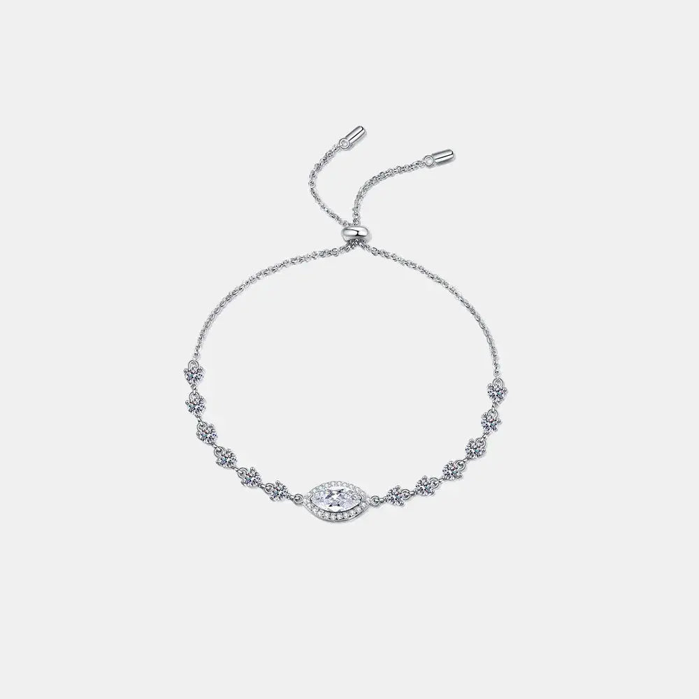 1 Carat Moissanite 925 Sterling Silver Bracelet - SmileBen