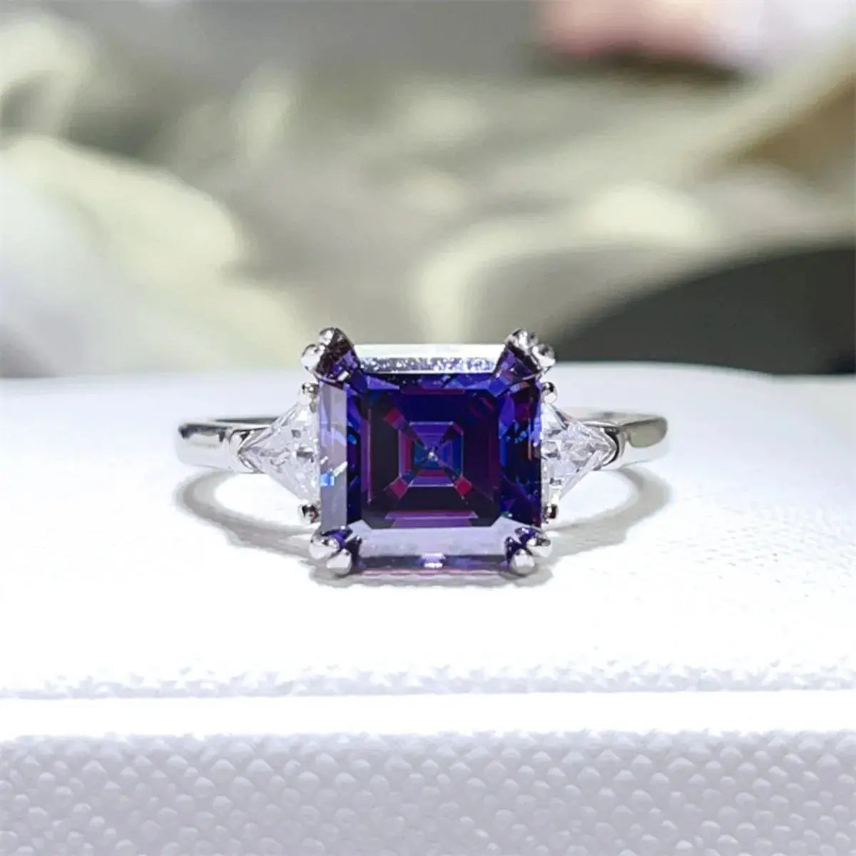 3 Carat Moissanite 925 Sterling Silver Ring - SmileBen