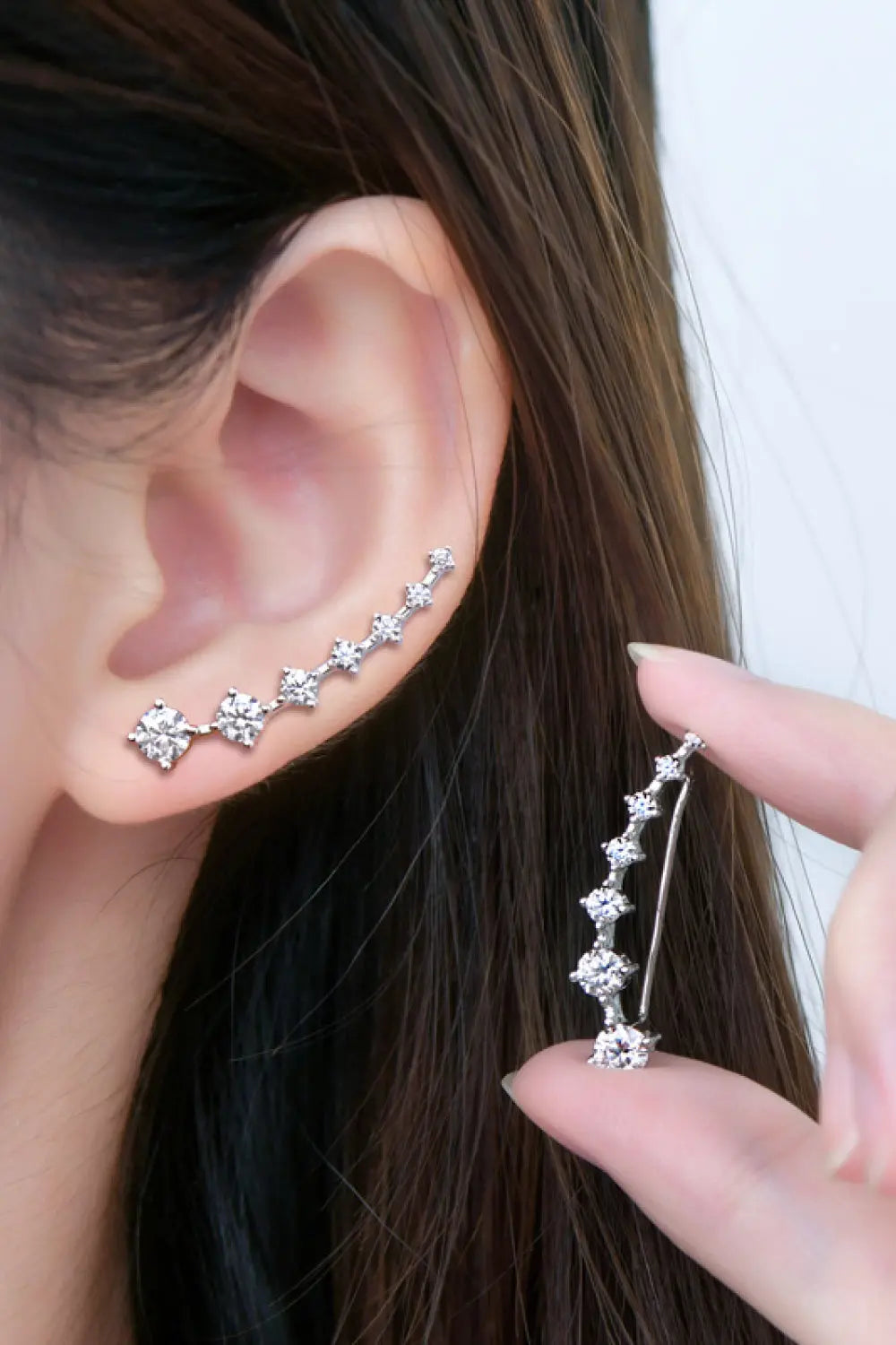 1.9 Carat Moissanite 925 Sterling Silver Earrings - SmileBen