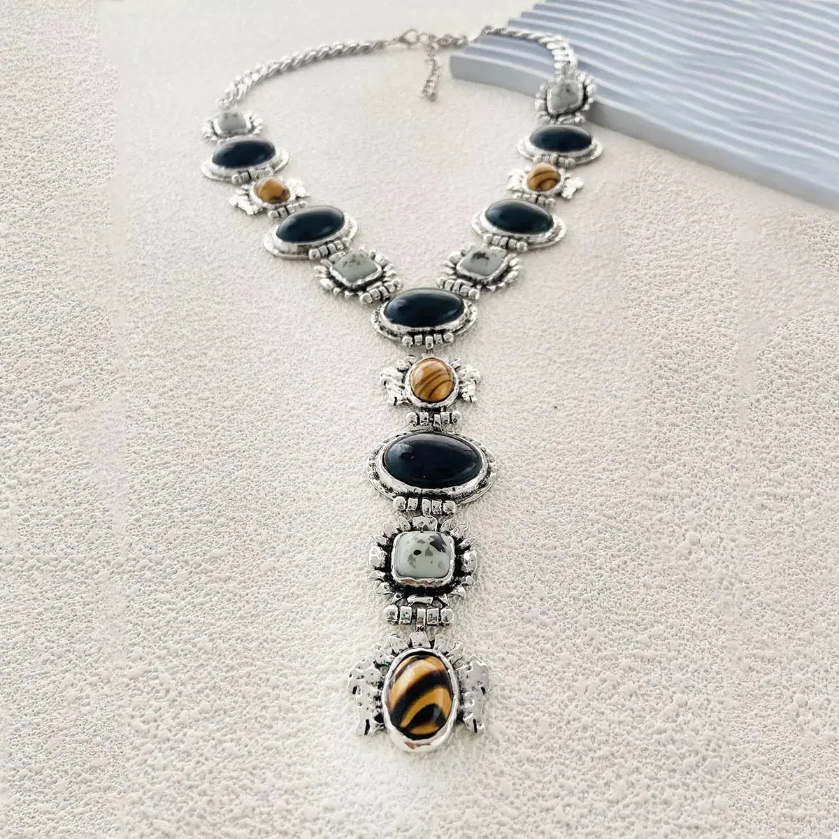 Resin Zinc Alloy Y-Shape Necklace - SmileBen