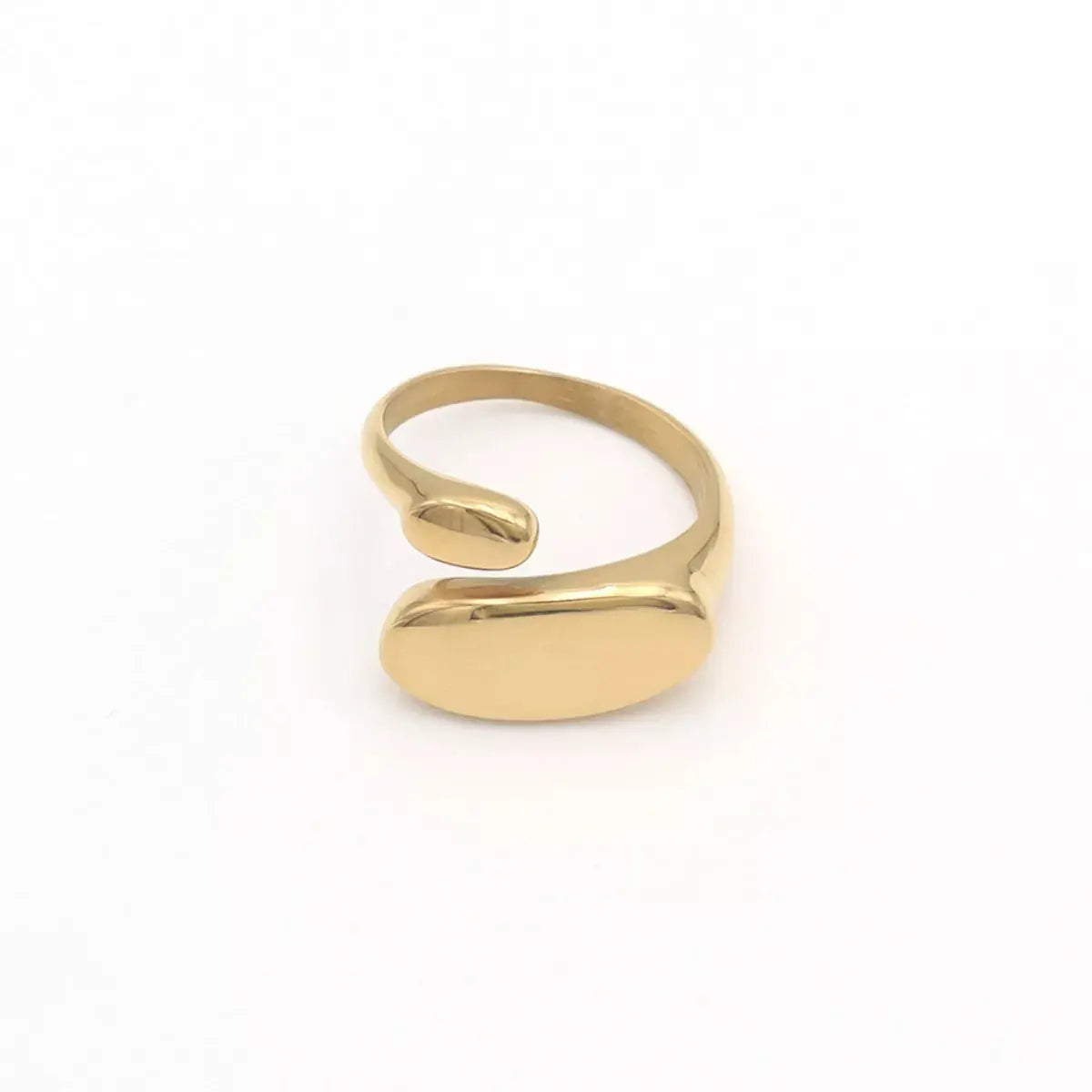 18K Gold-Plated Bypass Ring - SmileBen