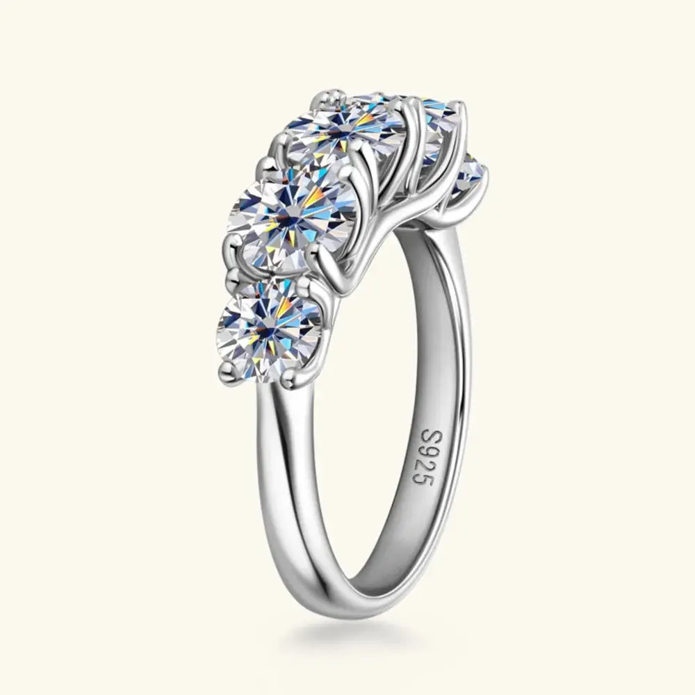 3.6 Carat Moissanite 925 Sterling Silver Ring - SmileBen