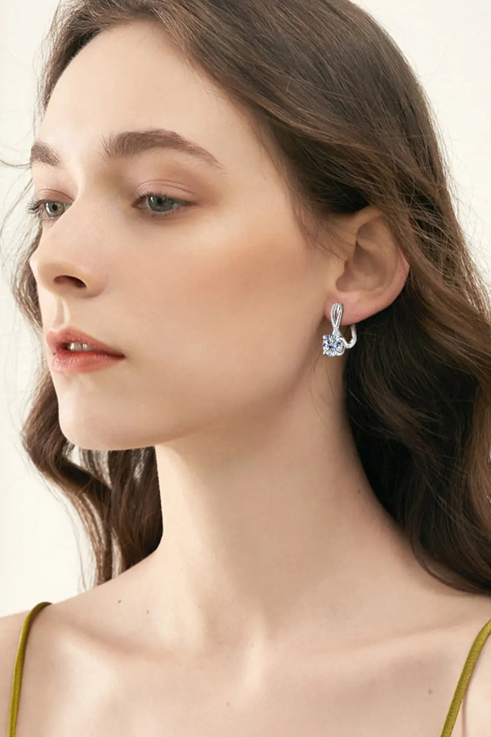 4 Carat Moissanite 925 Sterling Silver Earrings - SmileBen
