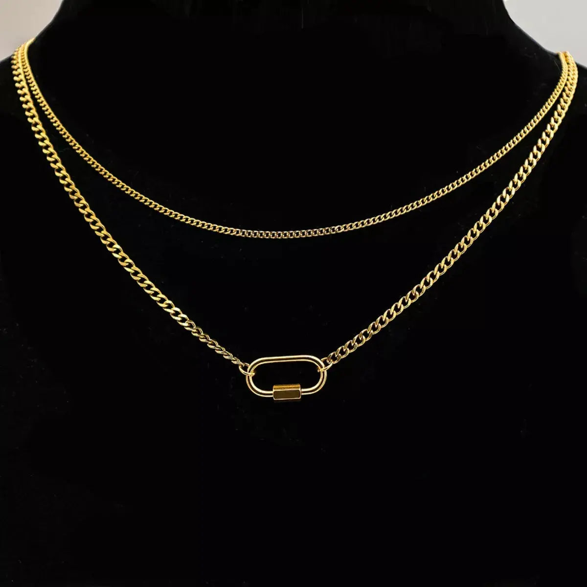 18K Gold-Plated Double Layered Necklace - SmileBen
