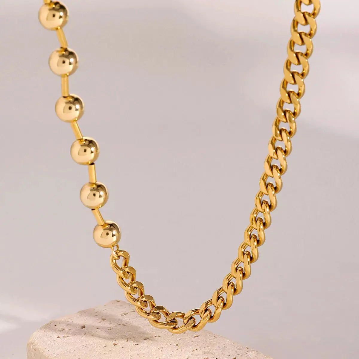 18K Gold-Plated Toggle Clasp Necklace - SmileBen
