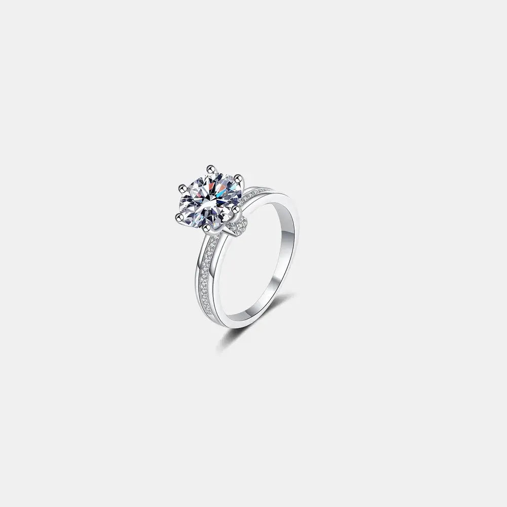 3 Carat Moissanite 925 Sterling Silver Ring - SmileBen
