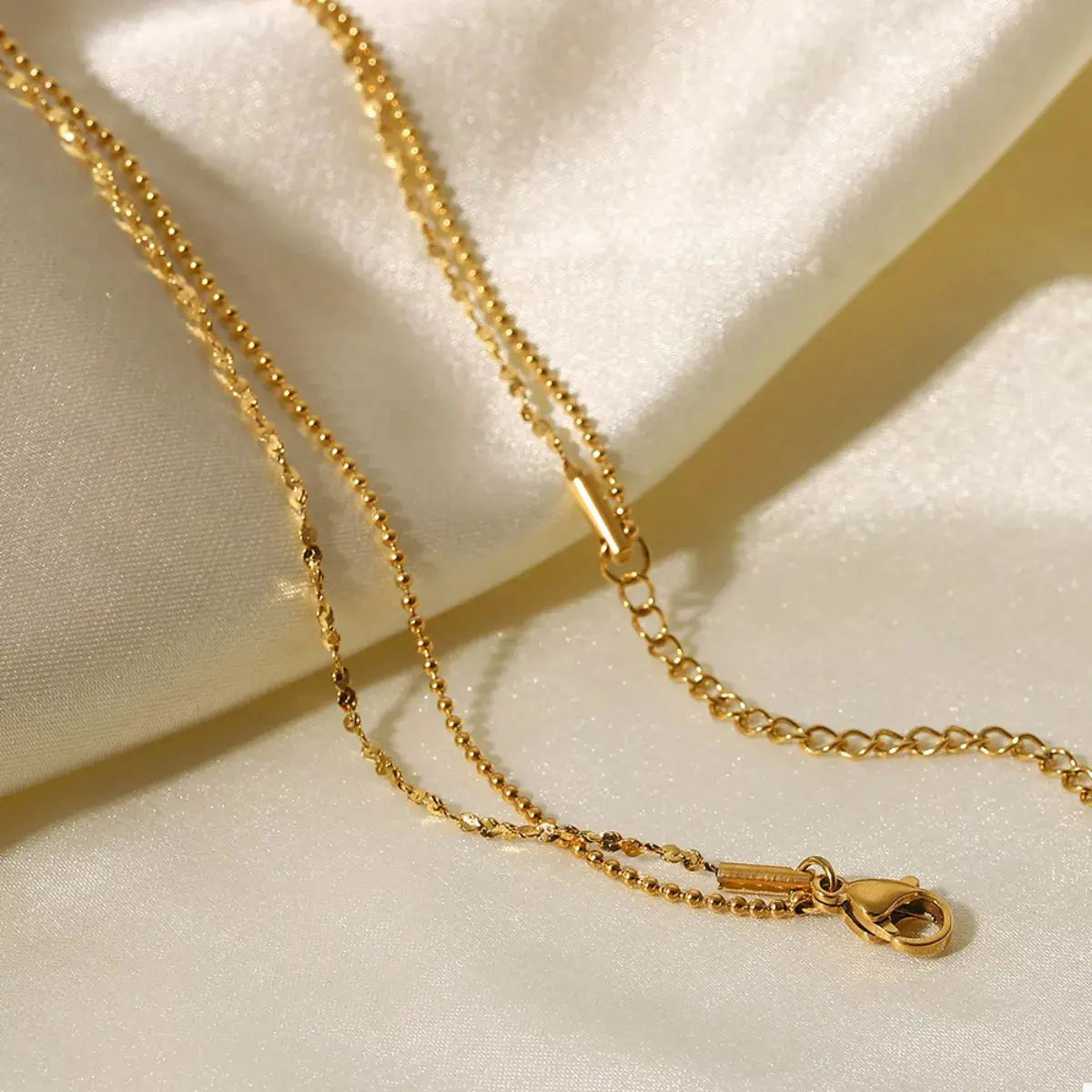18K Gold-Plated Double Layered Necklace - SmileBen