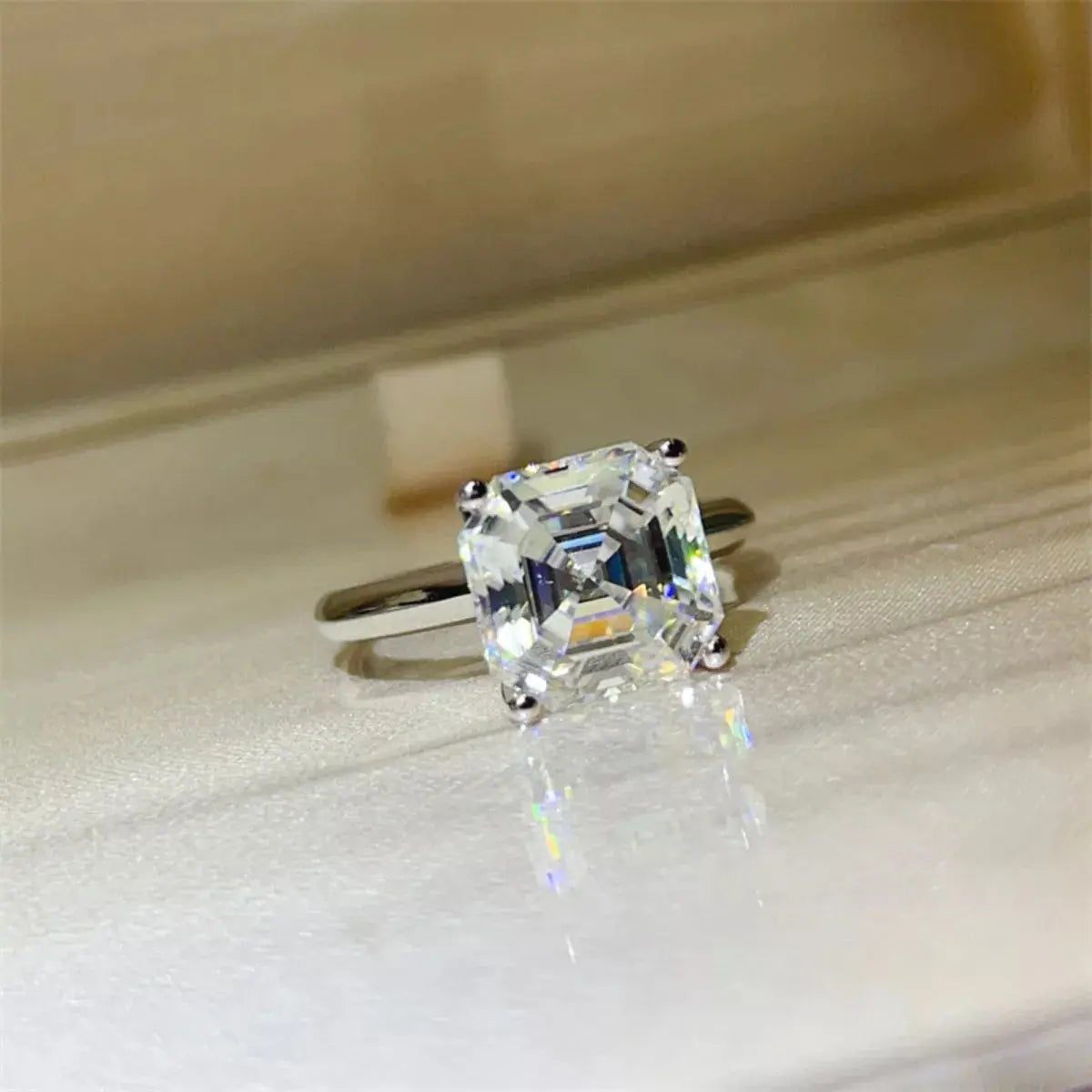 5 Carat Moissanite 925 Sterling Silver Ring - SmileBen