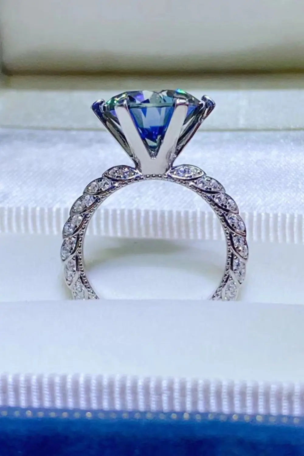 5 Carat Moissanite 925 Sterling Silver Ring - SmileBen