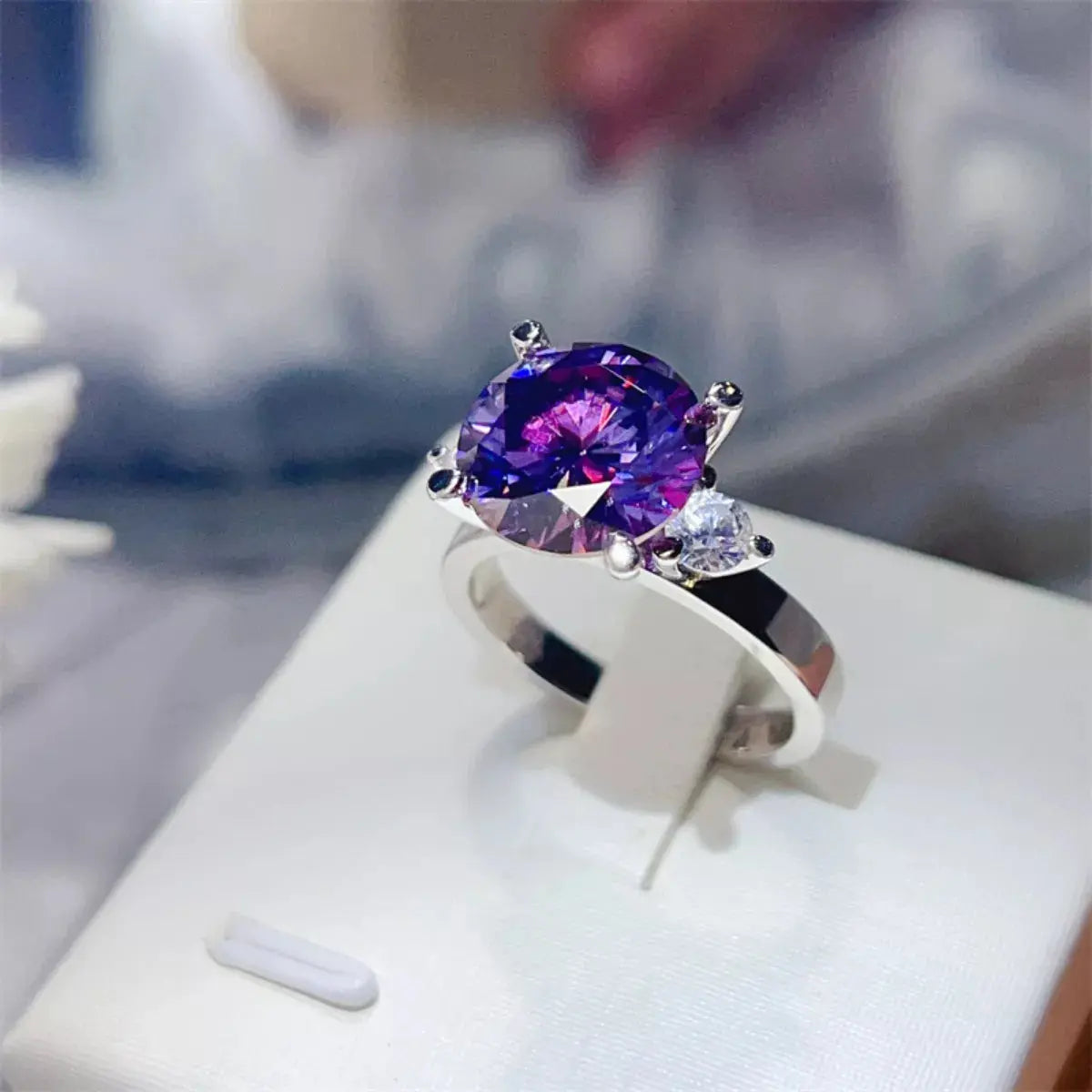 5 Carat Moissanite 925 Sterling Silver Ring - SmileBen