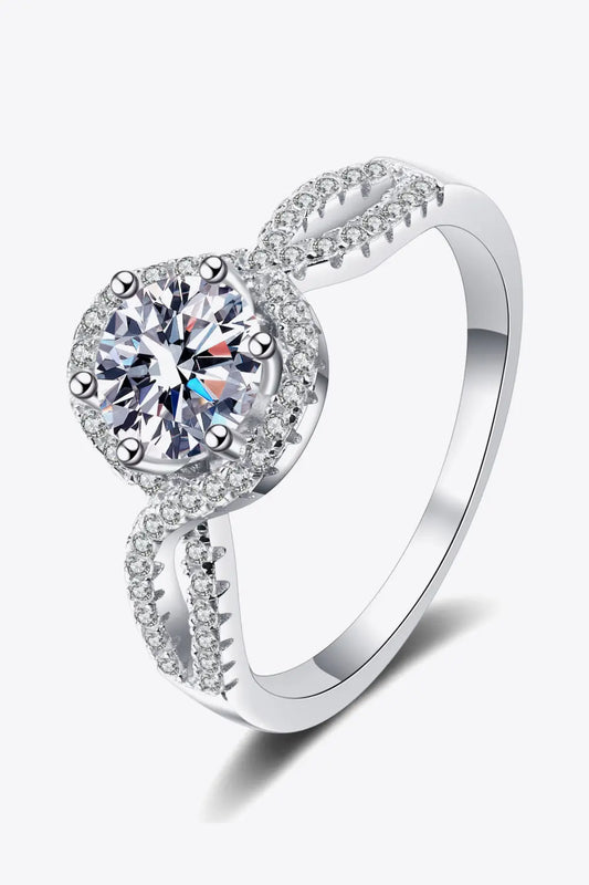 Feel The Joy 925 Sterling Silver Moissanite Ring - SmileBen