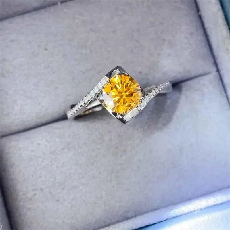 1 Carat Moissanite 925 Sterling Silver Ring - SmileBen