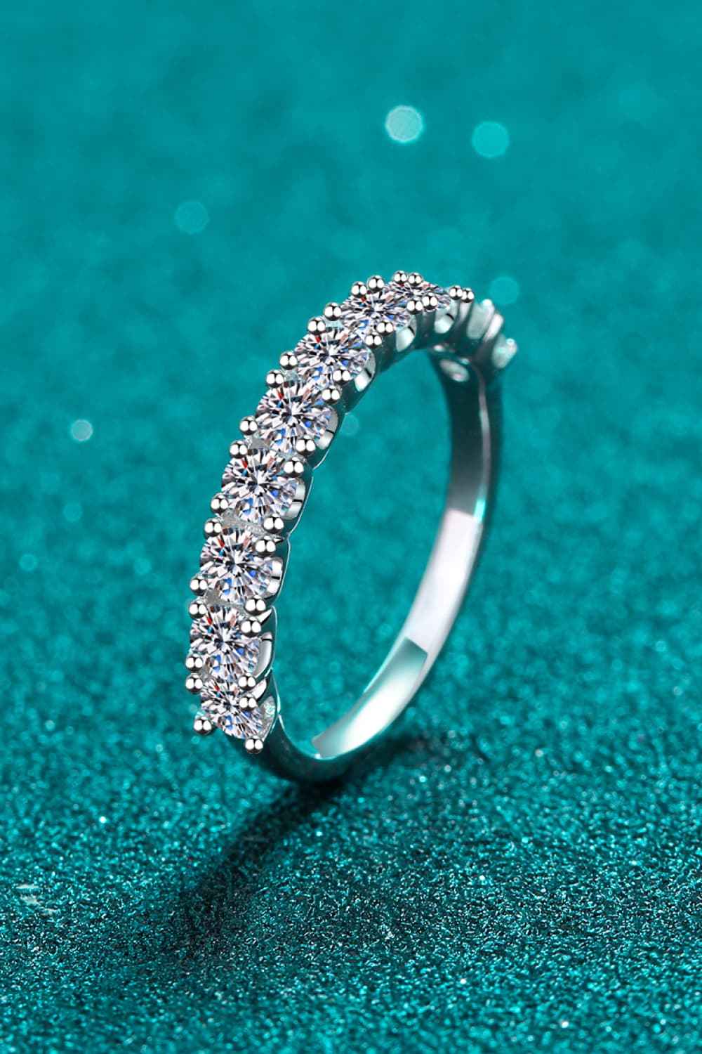 1 Carat Moissanite Half - Eternity Ring - SmileBen