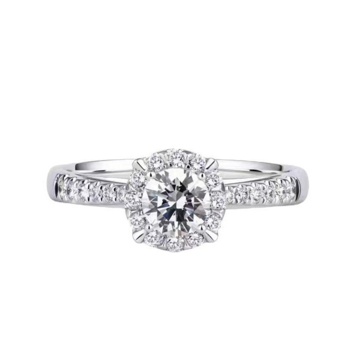 1 Carat Moissanite Ring In 925 Sterling Silver Jewelry - SmileBen