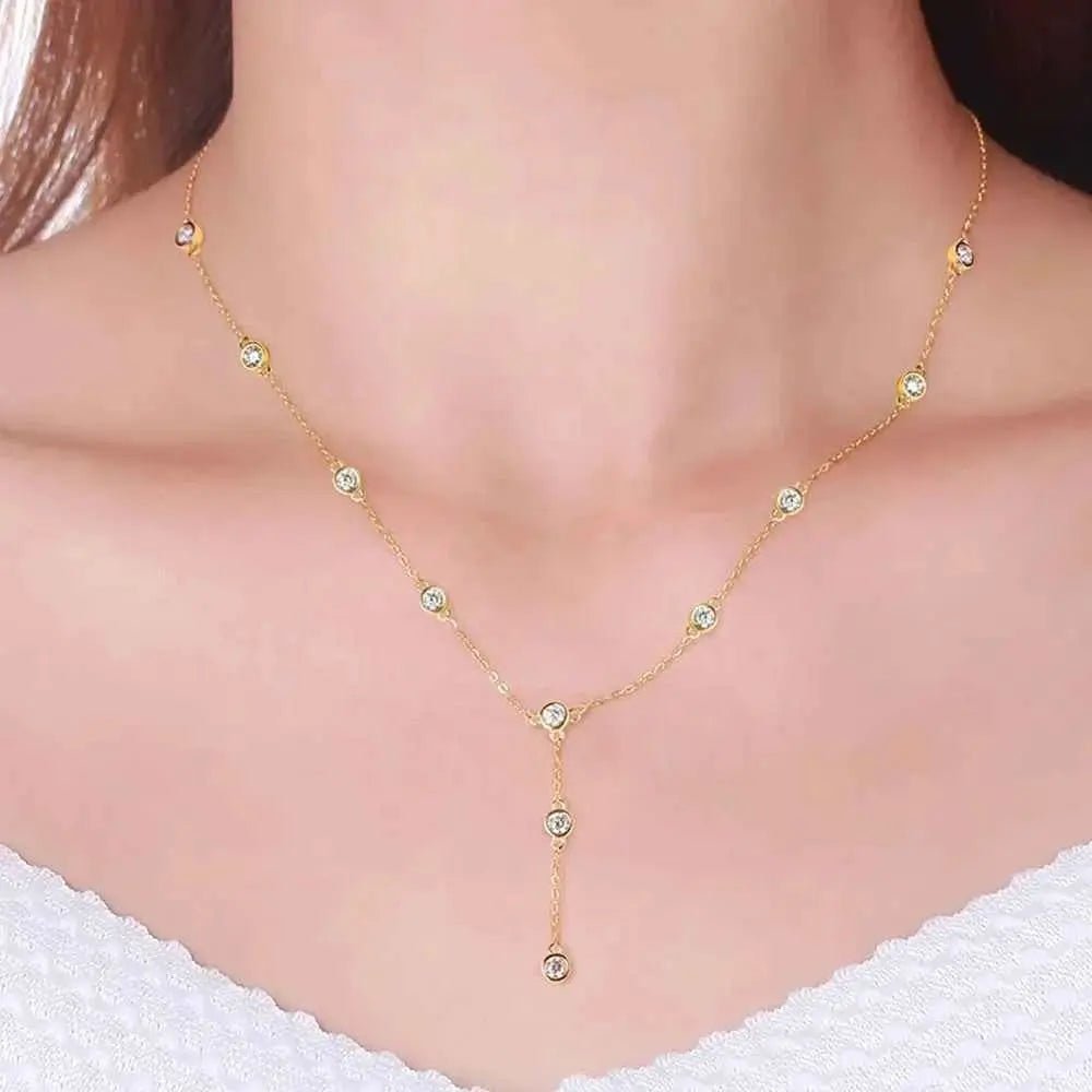 1.1 Carat Moissanite 925 Sterling Silver Necklace - SmileBen