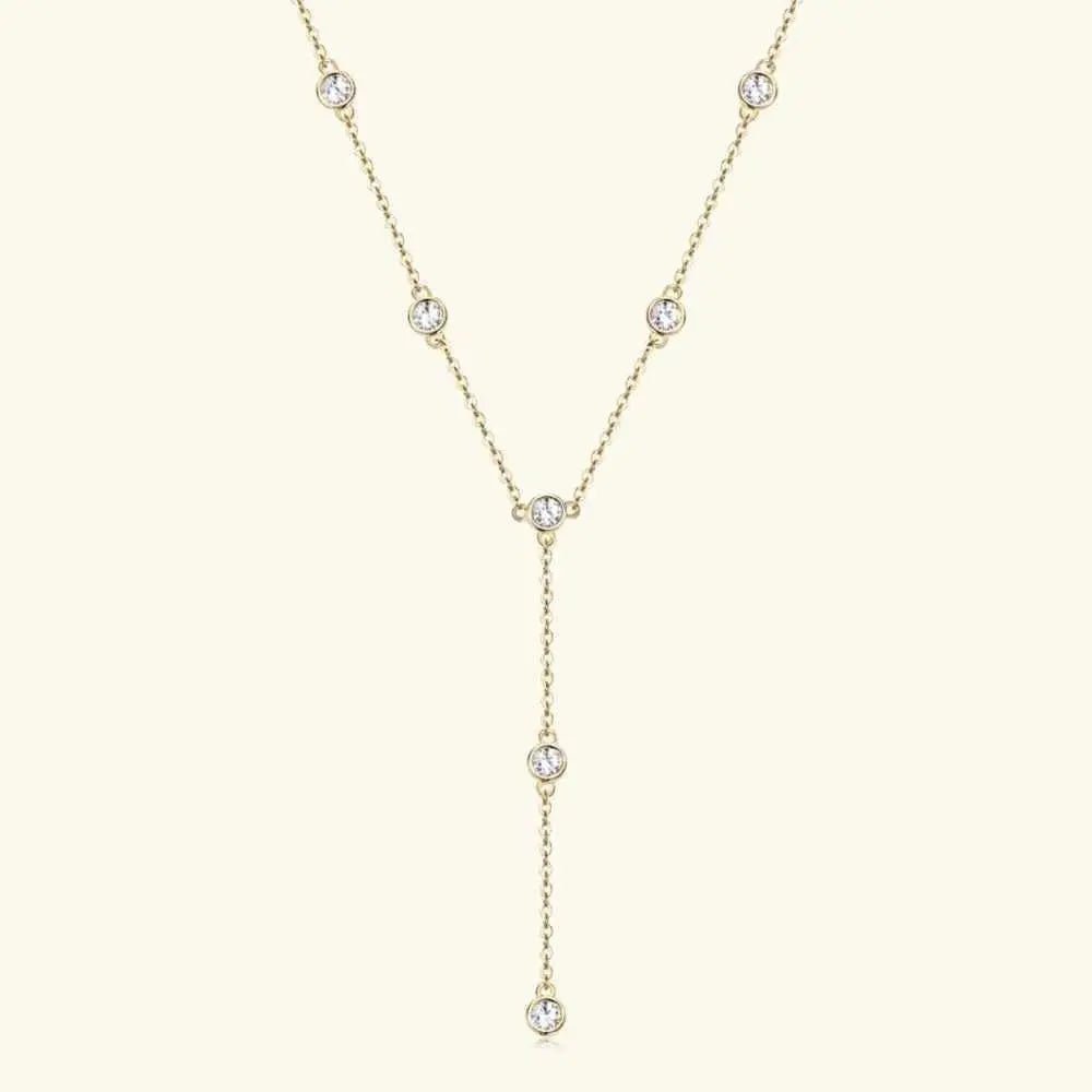 1.1 Carat Moissanite 925 Sterling Silver Necklace - SmileBen