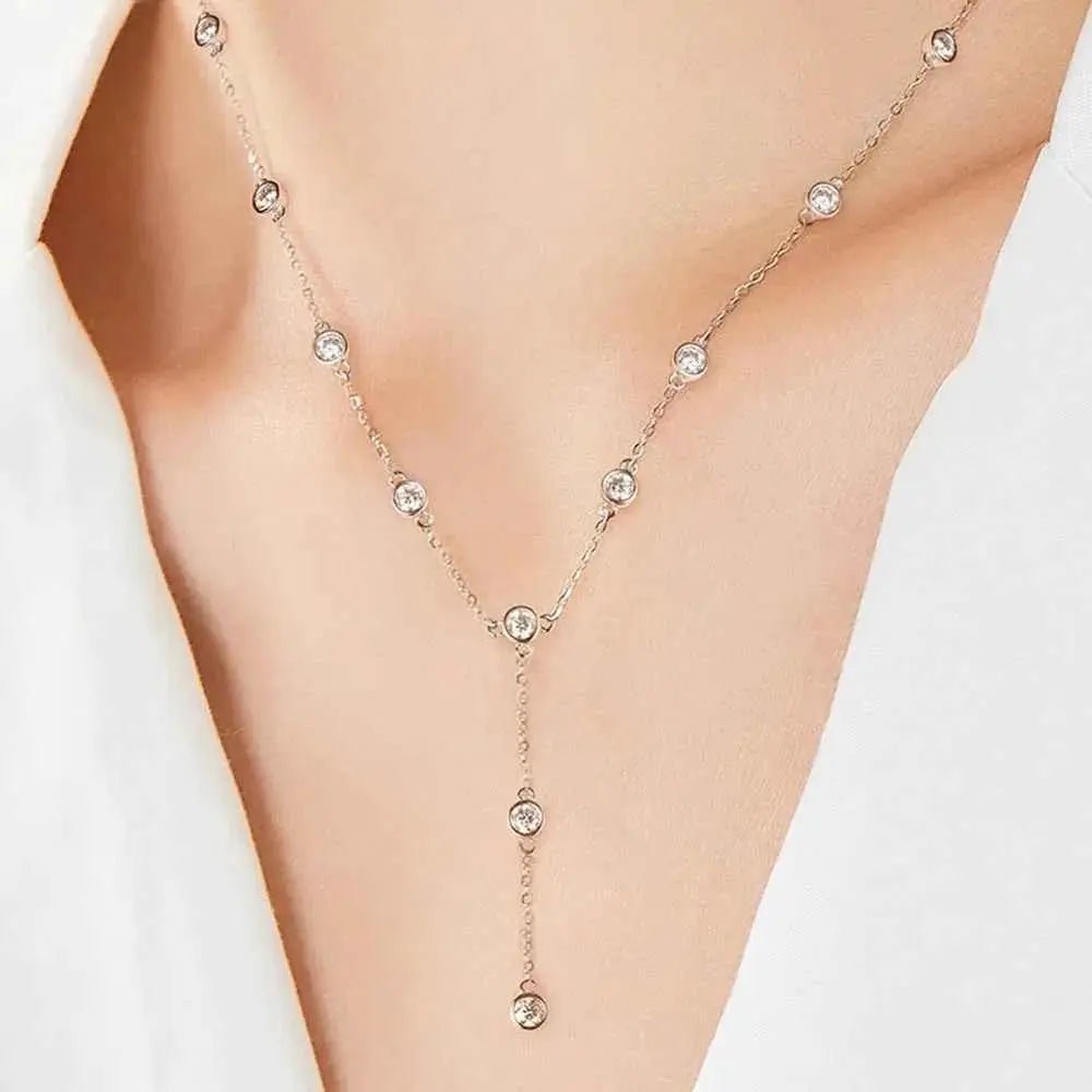 1.1 Carat Moissanite 925 Sterling Silver Necklace - SmileBen