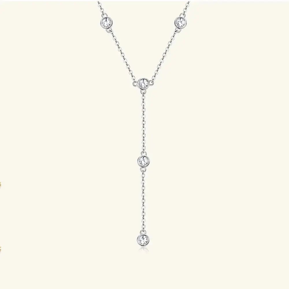 1.1 Carat Moissanite 925 Sterling Silver Necklace - SmileBen
