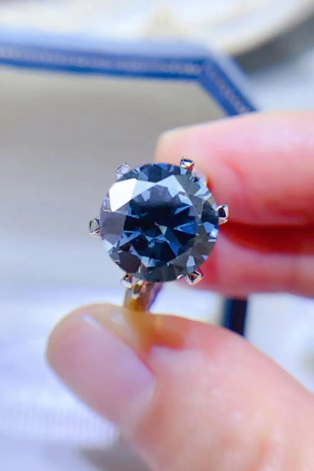 5 Carat Moissanite 925 Sterling Silver Ring - SmileBen
