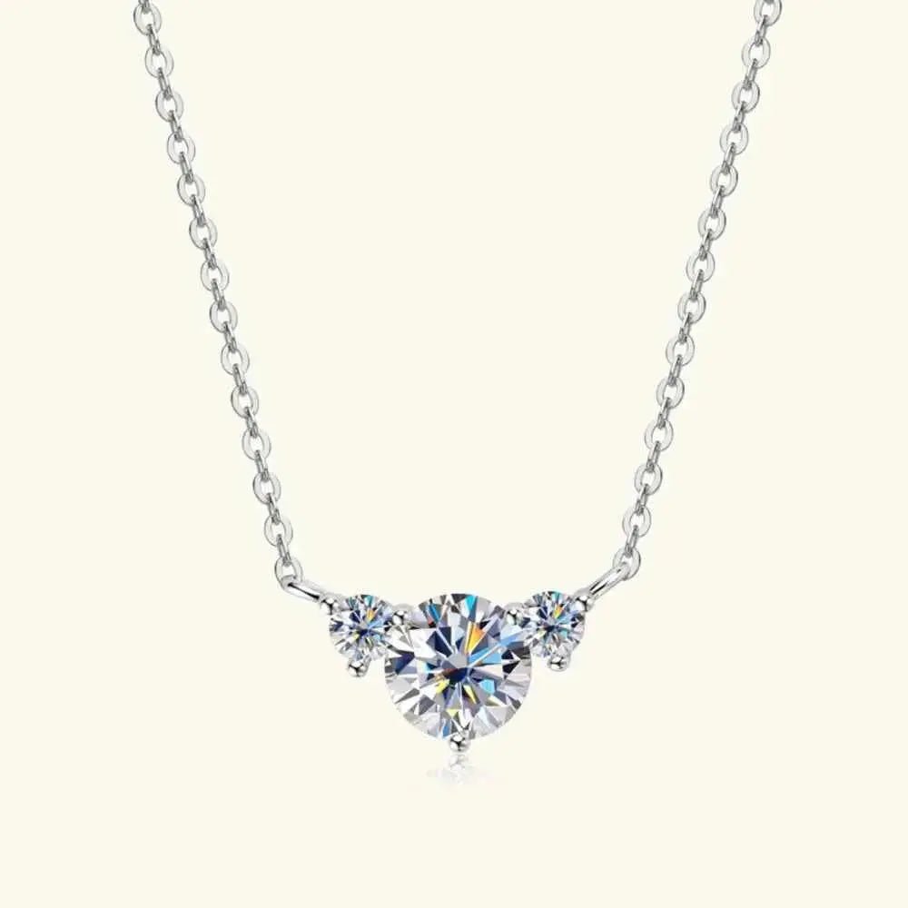 1.2 Carat Moissanite 925 Sterling Silver Necklace - SmileBen