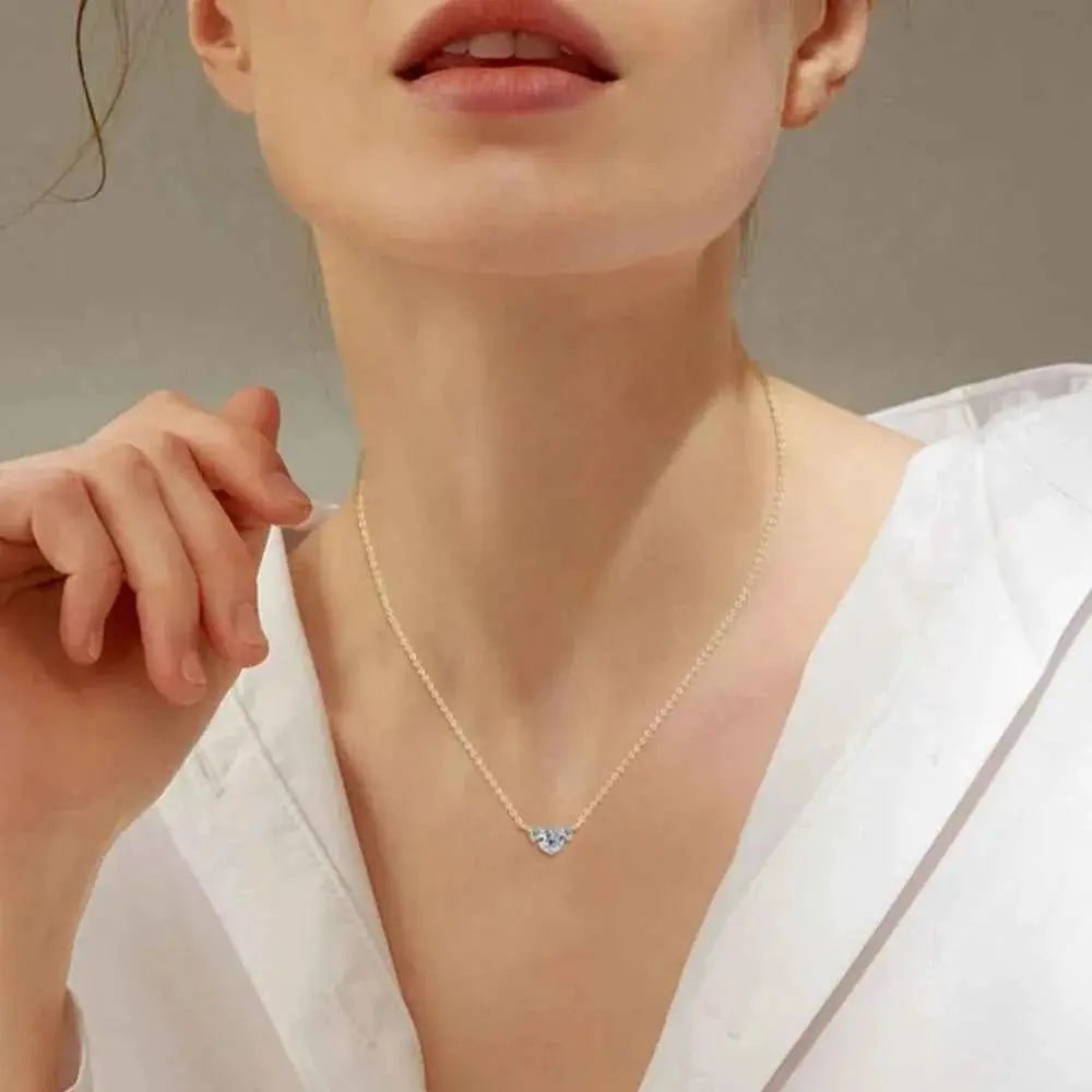 1.2 Carat Moissanite 925 Sterling Silver Necklace - SmileBen