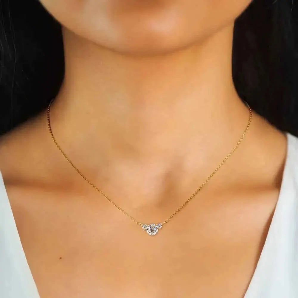 1.2 Carat Moissanite 925 Sterling Silver Necklace - SmileBen