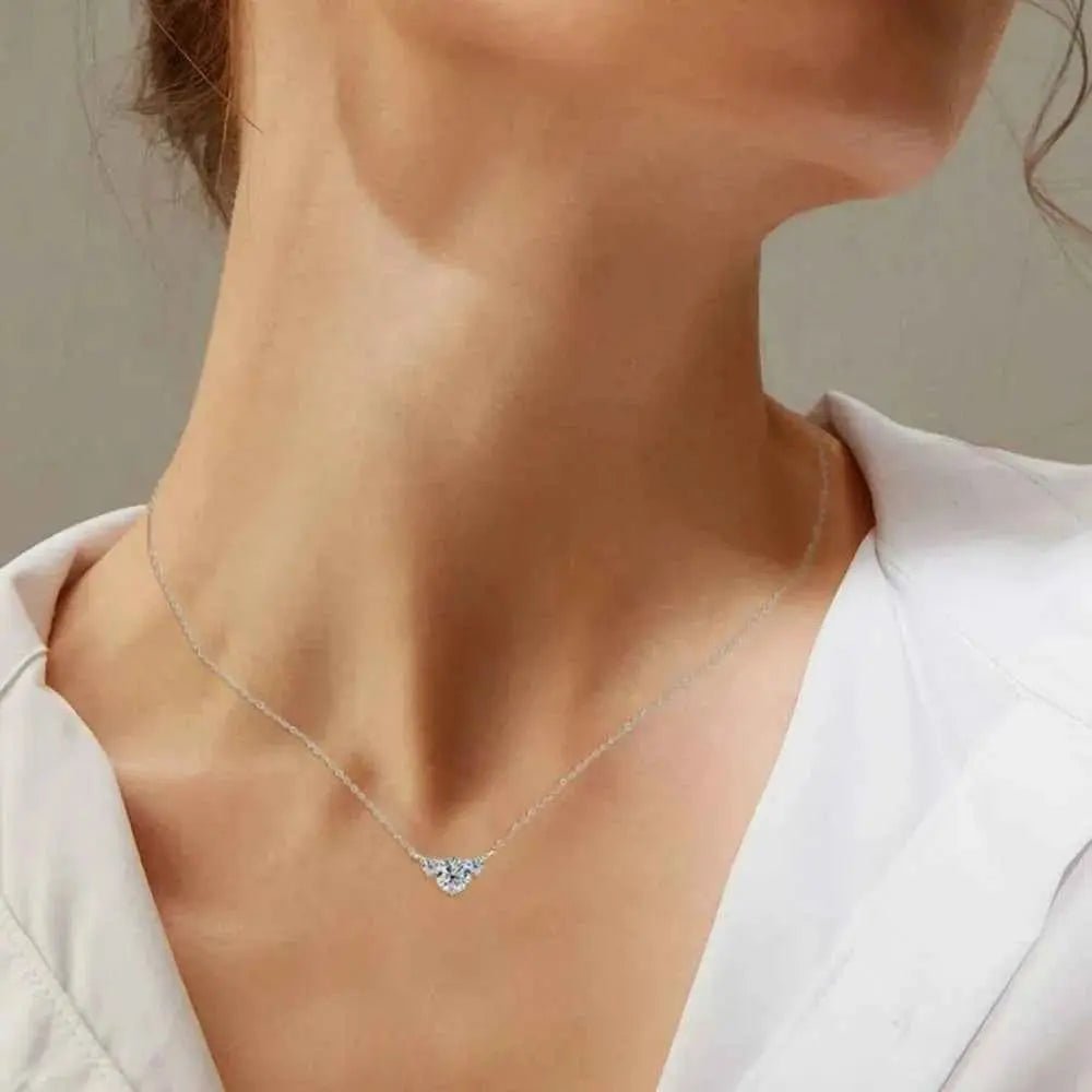 1.2 Carat Moissanite 925 Sterling Silver Necklace - SmileBen