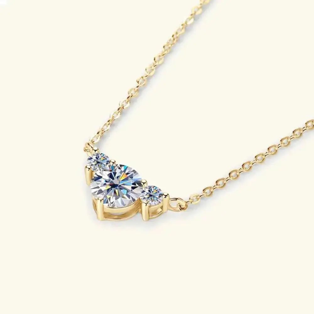 1.2 Carat Moissanite 925 Sterling Silver Necklace - SmileBen