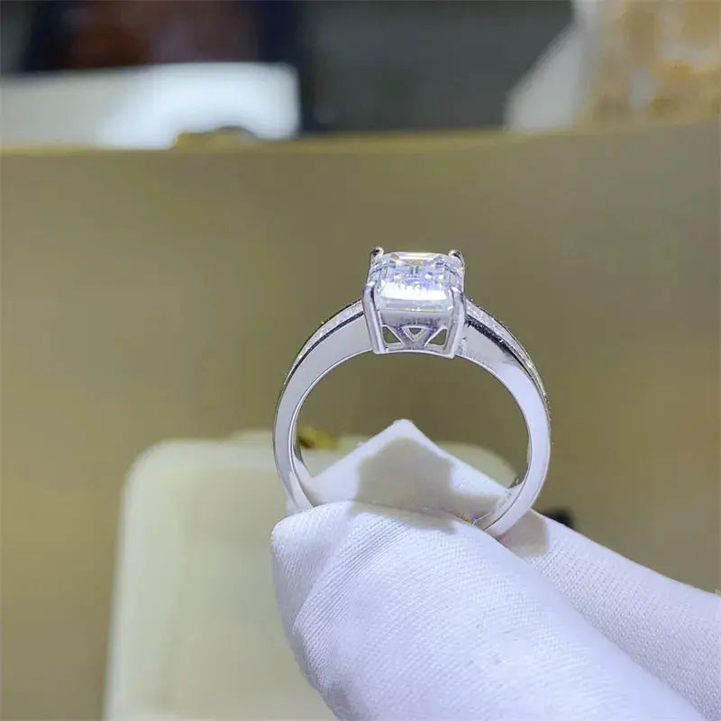 3 Carat Moissanite 925 Sterling Silver Ring - SmileBen