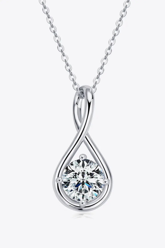 2 Carat Moissanite 925 Sterling Silver Necklace - SmileBen