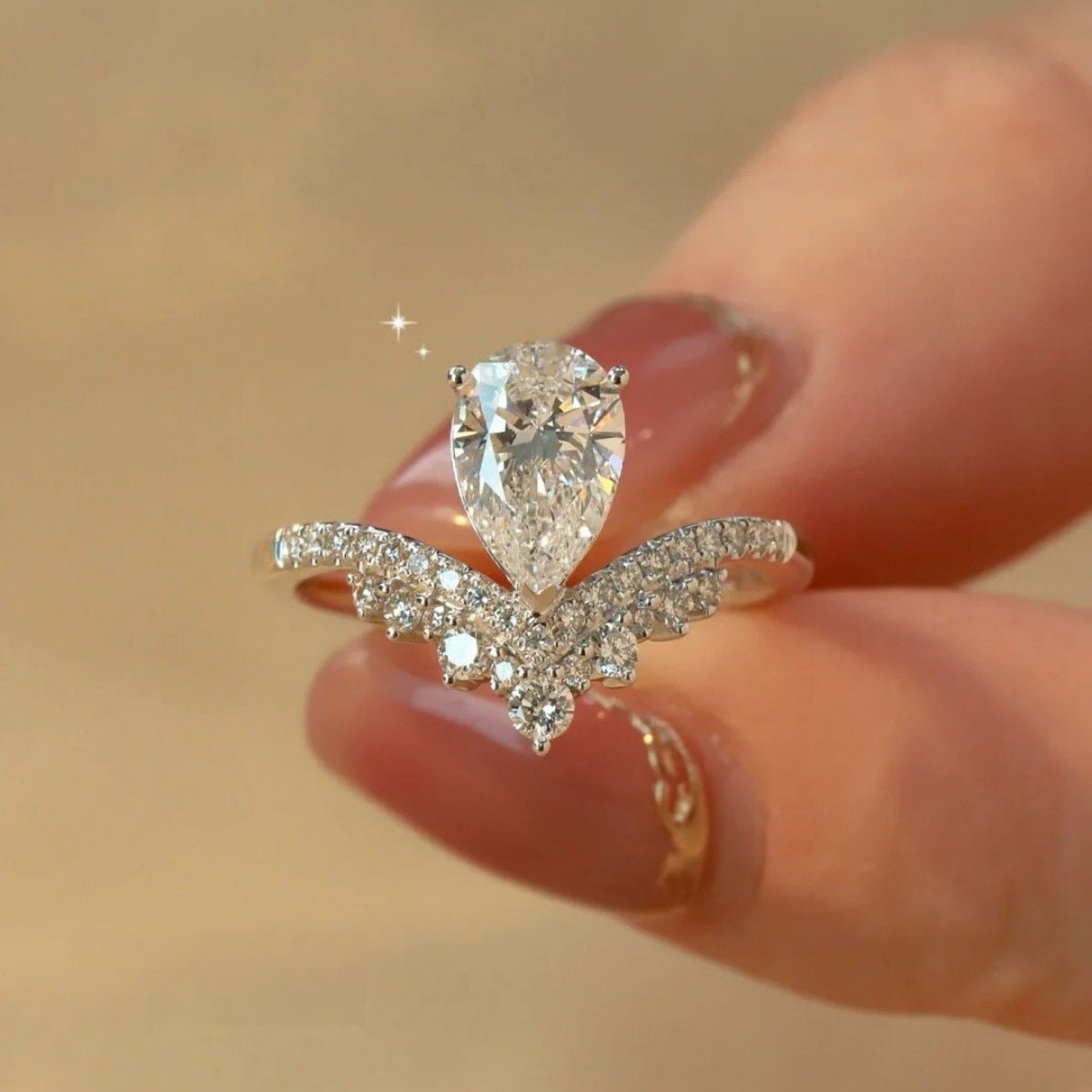 1.5 Carat Moissanite Sterling Silver Ring 925 Fine Jewelry - SmileBen