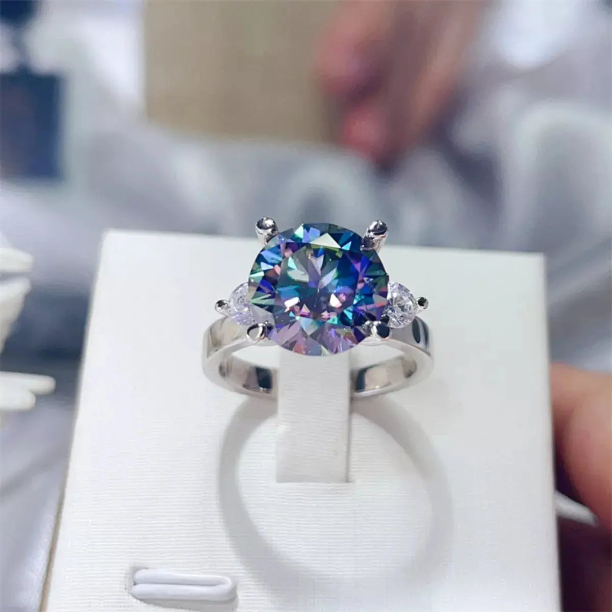 5 Carat Moissanite 925 Sterling Silver Ring - SmileBen