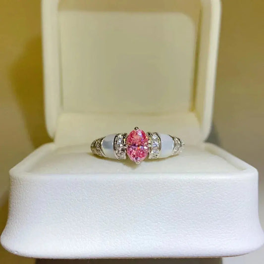 1 Carat Moissanite 925 Sterling Silver Ring - SmileBen